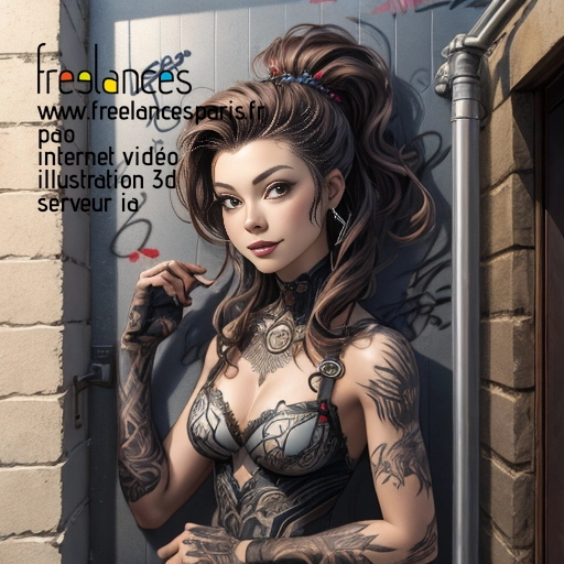 Pao mise en page internet vidéo illustration 3d serveur IA générative AI freelance paris studio de création magazines Y4QCZBM0